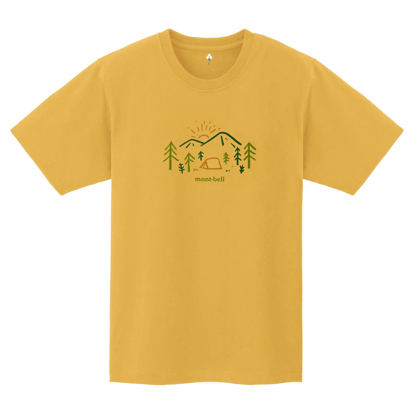 mont-bell: Pear Skin Cotton T Mountain Morning (US Size 美版尺寸)