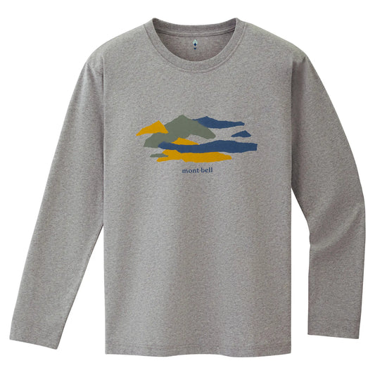 mont-bell: Pear Skin Cotton Long Sleeve T Mountains (US Size 美版尺寸)