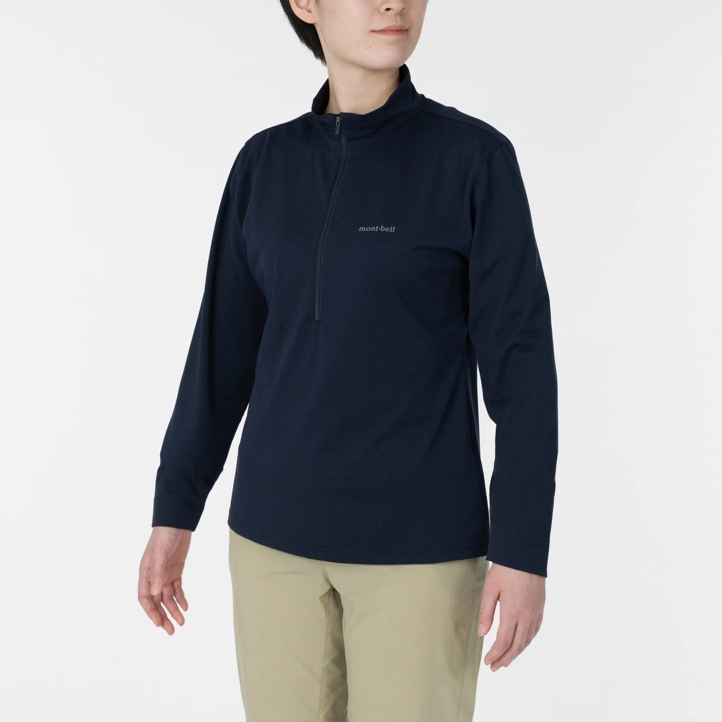 mont-bell: Wickron UV-TECT Long Sleeve Zip Shirt Women's (US Size 美版尺寸)