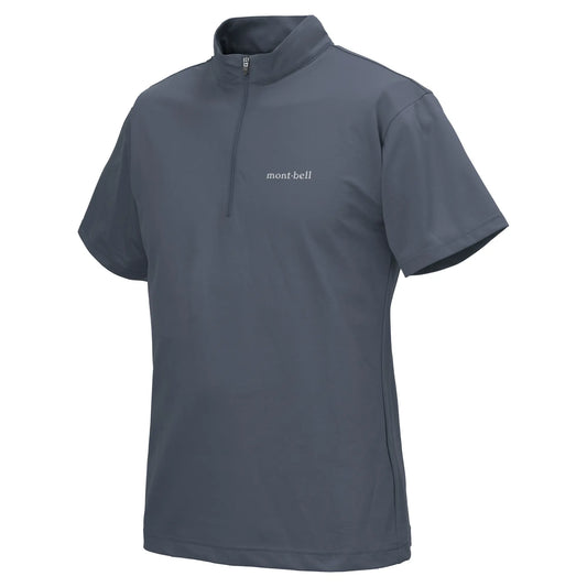 mont-bell: Wickron UV-TECT Short Sleeve Zip Shirt Men's (US Size 美版尺寸)