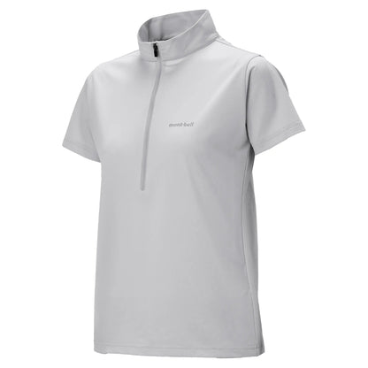 mont-bell: Wickron UV-TECT Short Sleeve Zip Shirt Women's (US Size 美版尺寸)