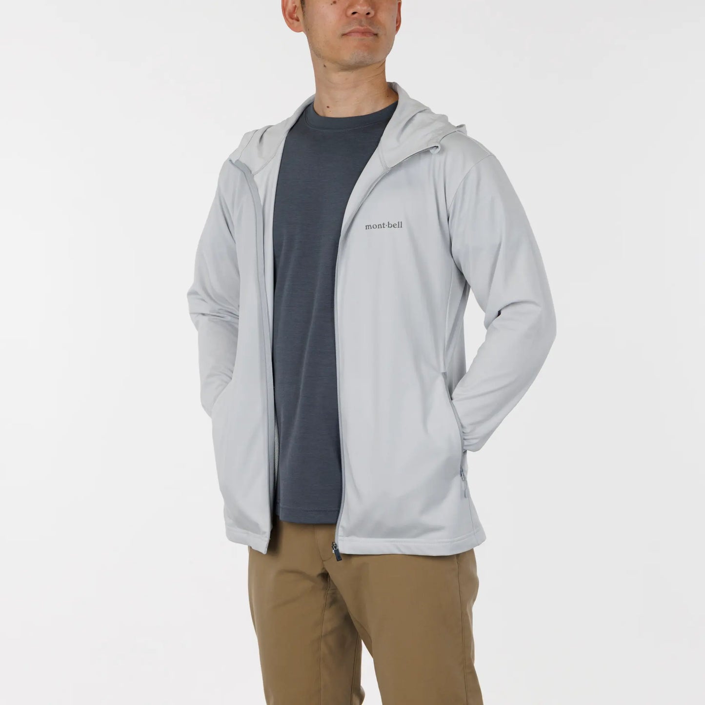 mont-bell: Wickron UV-TECT Full-Zip Hoodie Men's (US Size 美版尺寸)