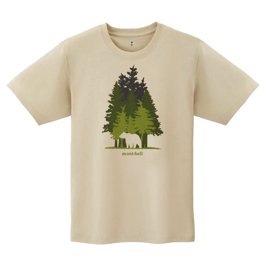 mont-bell: Pear Skin Cotton T Forest and Bear (US Size 美版尺寸)