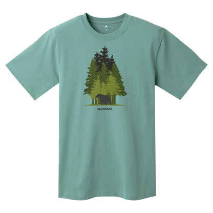mont-bell: Pear Skin Cotton T Forest and Bear (US Size 美版尺寸)