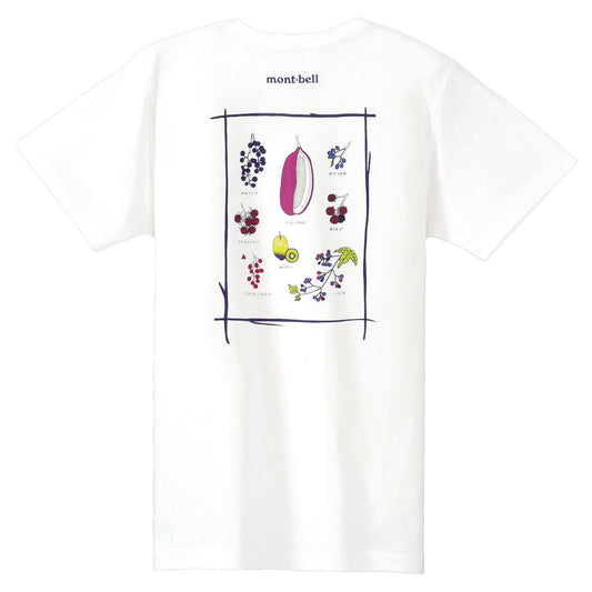 mont-bell: Pear Skin Cotton T Women's Wild Fruits of Japan (US Size 美版尺寸)