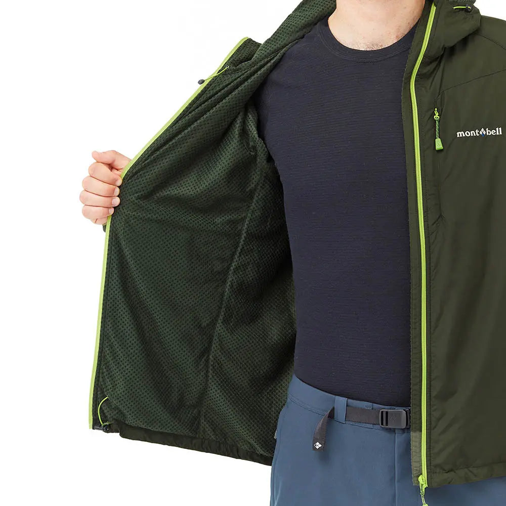 mont-bell: Light Shell Hooded Jacket Men's (US Size 美版尺寸)