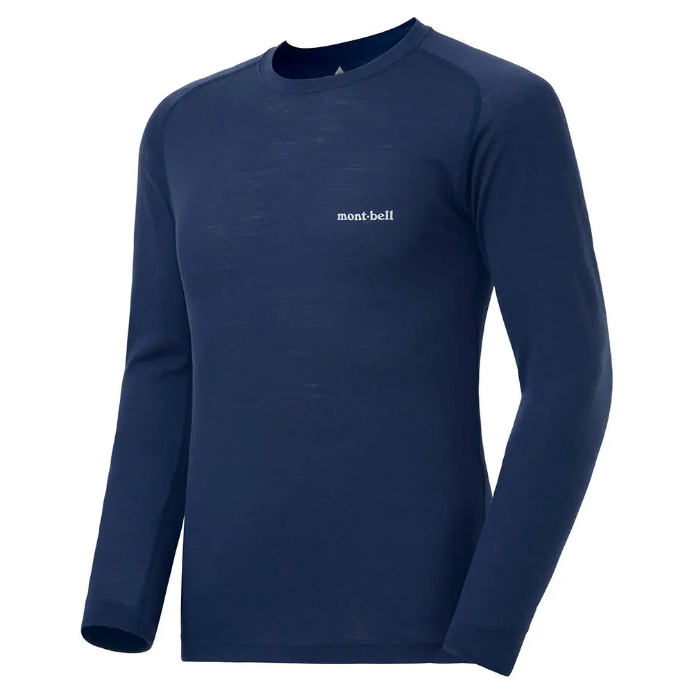 mont-bell: SUPER MERINO WOOL Middle Weight Round Neck Shirt Men's (US Size 美版尺寸)