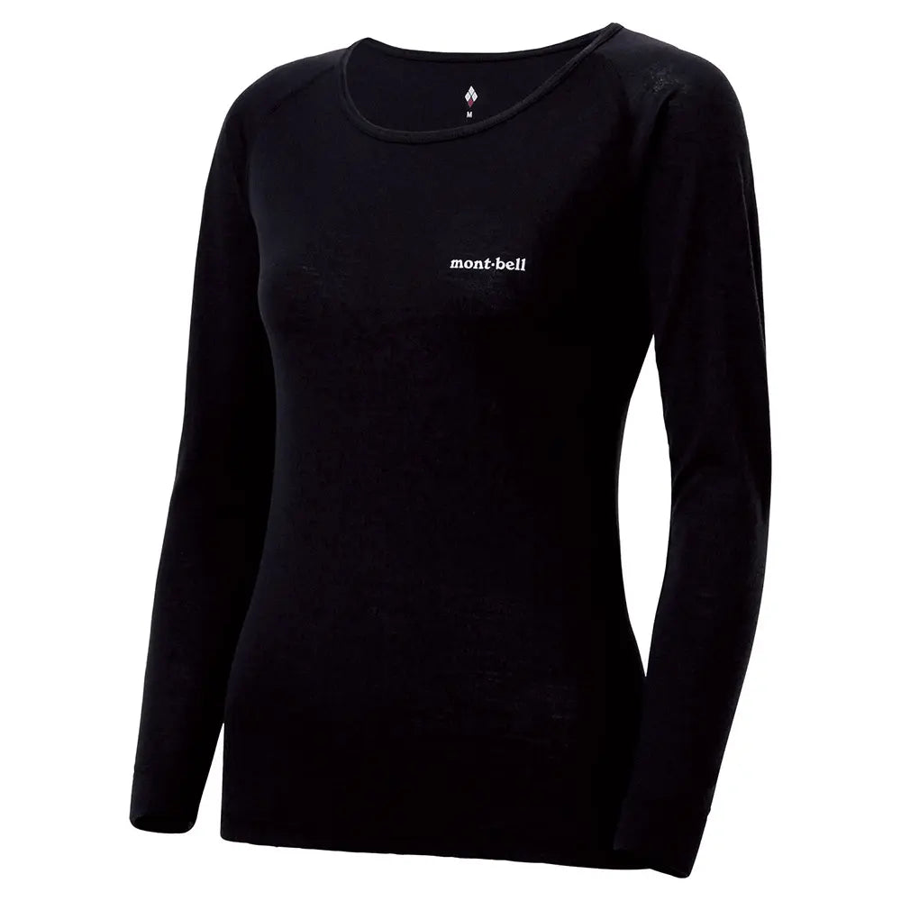 mont-bell: SUPER MERINO WOOL Middle Weight Round Neck Shirt Women's (US Size 美版尺寸)