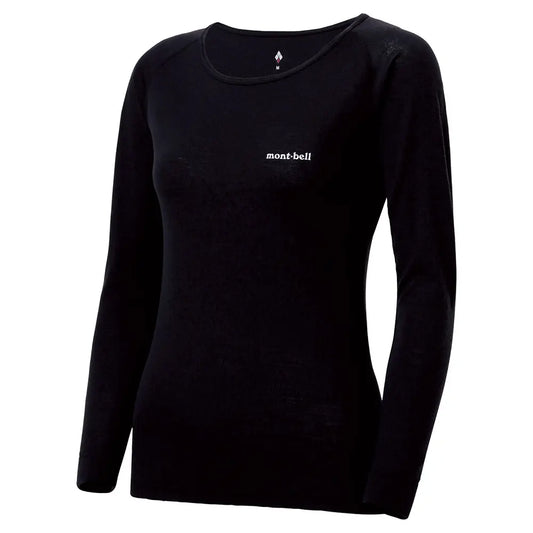 mont-bell: SUPER MERINO WOOL Middle Weight Round Neck Shirt Women's (US Size 美版尺寸)