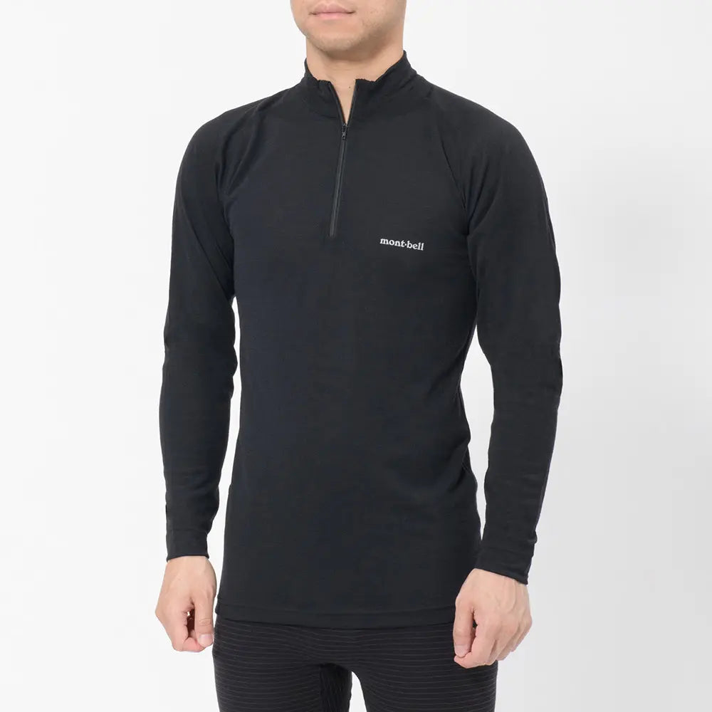 mont-bell: SUPER MERINO WOOL Middle Weight High Neck Shirt Men's (US Size 美版尺寸)