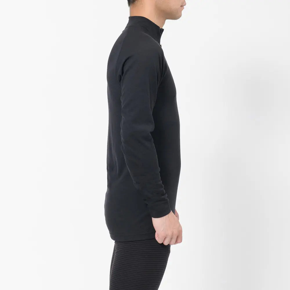 mont-bell: SUPER MERINO WOOL Middle Weight High Neck Shirt Men's (US Size 美版尺寸)