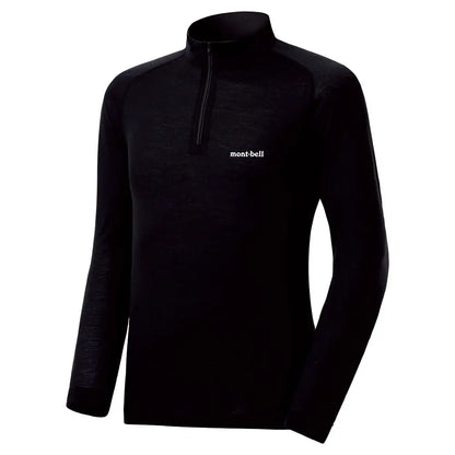mont-bell: SUPER MERINO WOOL Middle Weight High Neck Shirt Men's (US Size 美版尺寸)