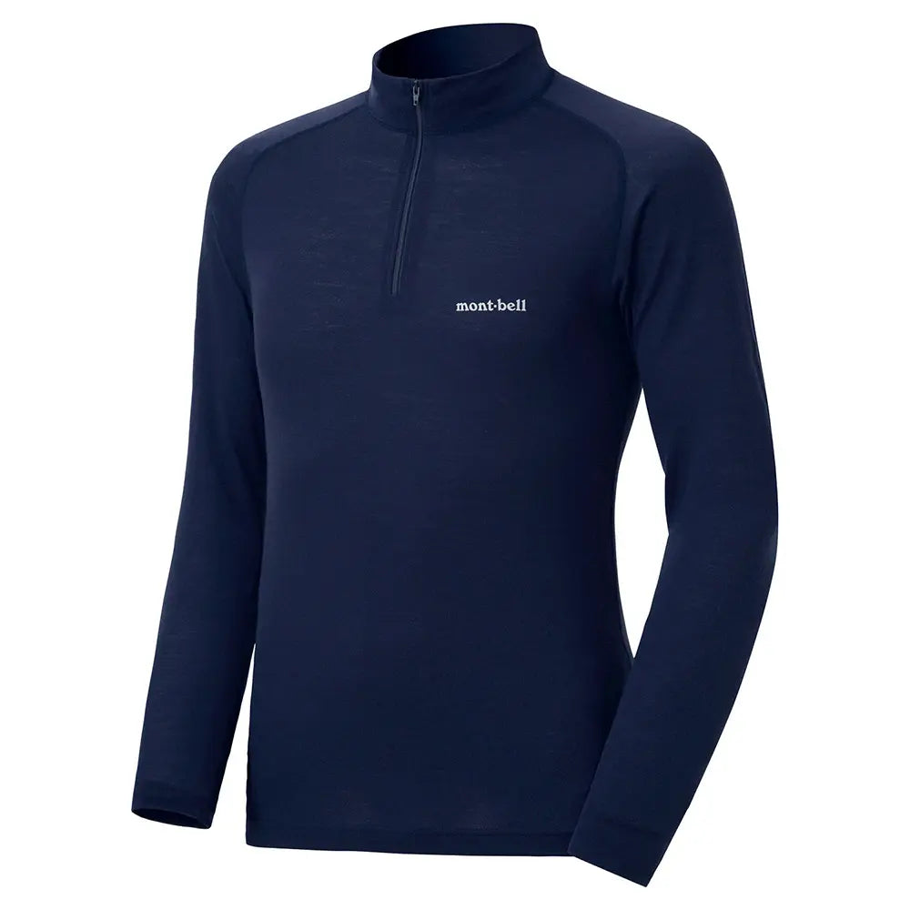 mont-bell: SUPER MERINO WOOL Middle Weight High Neck Shirt Men's (US Size 美版尺寸)