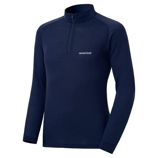 mont-bell: SUPER MERINO WOOL Middle Weight High Neck Shirt Men's (US Size 美版尺寸)