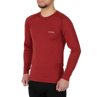 mont-bell: SUPER MERINO WOOL Expedition Round Neck Shirt Men's (US Size 美版尺寸)