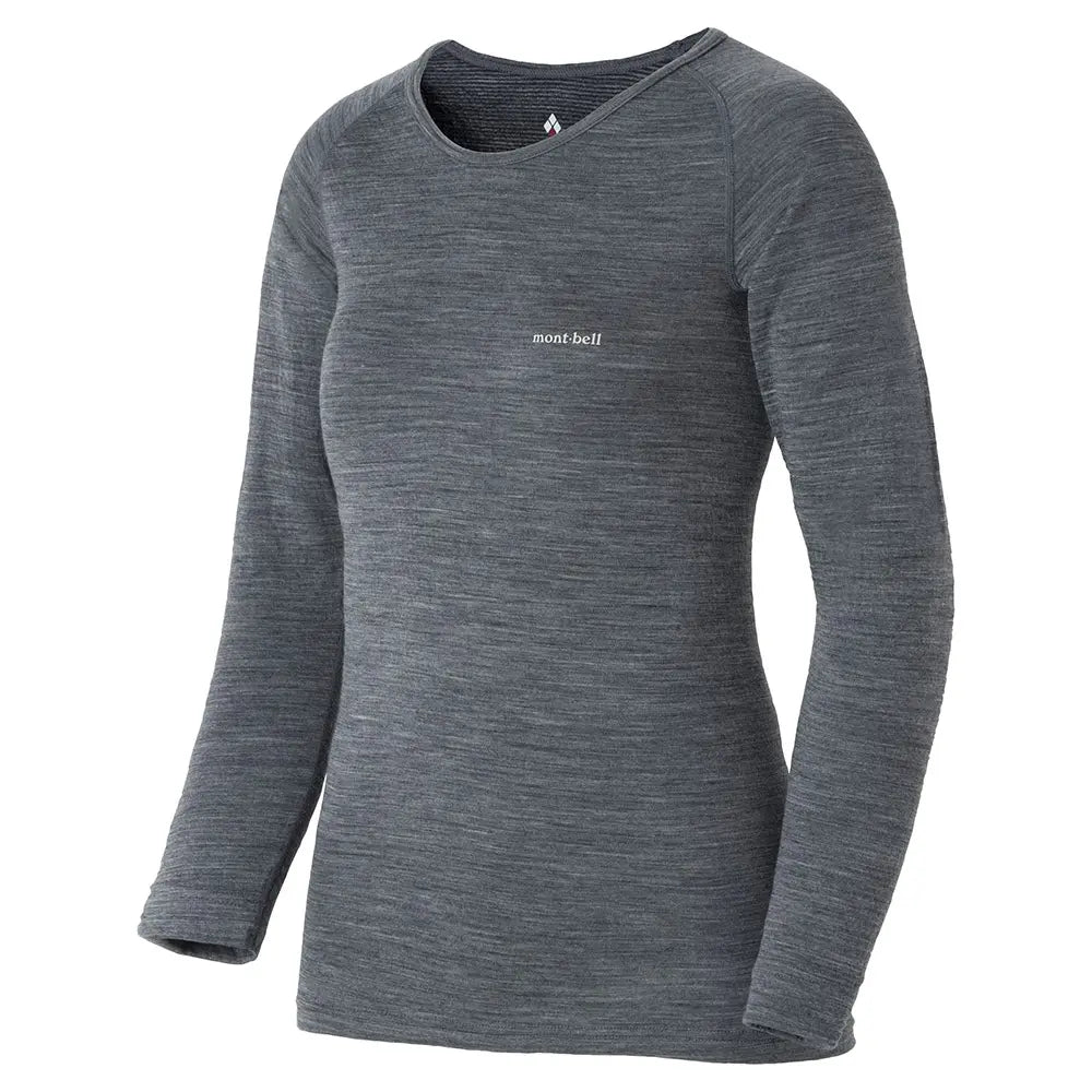 mont-bell: SUPER MERINO WOOL EXP. Round Neck Shirt Women's (US Size 美版尺寸)