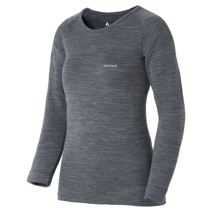 mont-bell: SUPER MERINO WOOL EXP. Round Neck Shirt Women's (US Size 美版尺寸)
