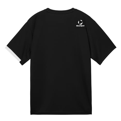 MOVESPORT DESCENTE T恤 短袖 圓領 網店限定 吸汗快乾 彈性 運動訓練 MOVESPORT男裝－Blue