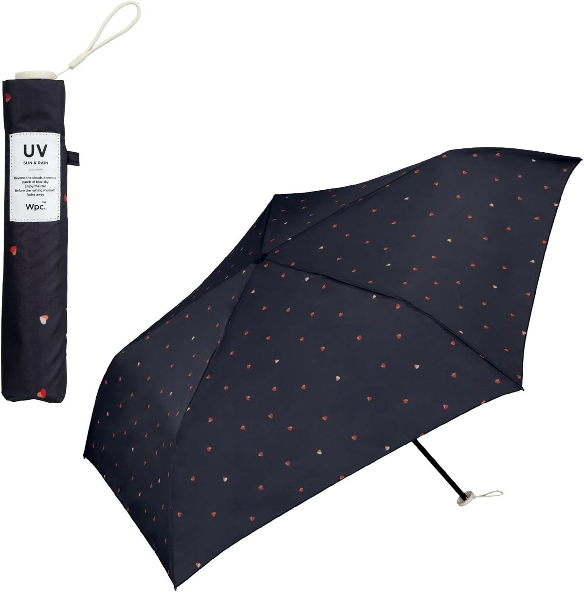 Bi-color Petite Heart Black