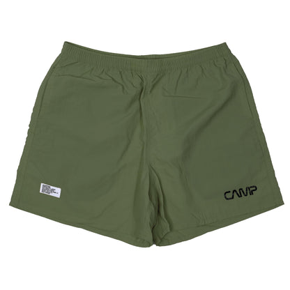 CAMPFREE: 10385 男士酷炫標誌印花尼龍短褲