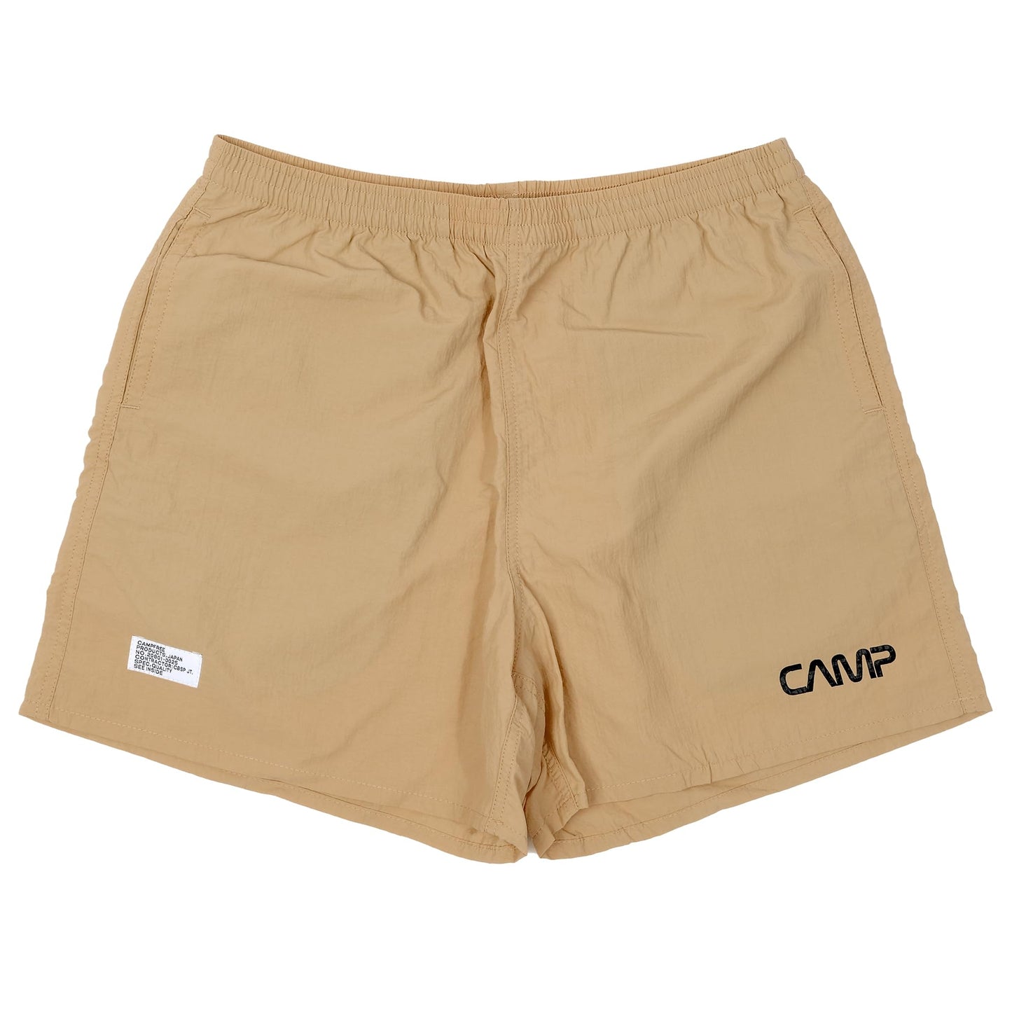 CAMPFREE: 10385 男士酷炫標誌印花尼龍短褲