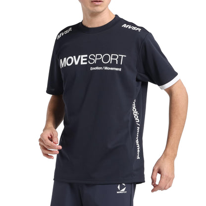 MOVESPORT DESCENTE T恤 短袖 圓領 網店限定 吸汗快乾 彈性 運動訓練 MOVESPORT男裝