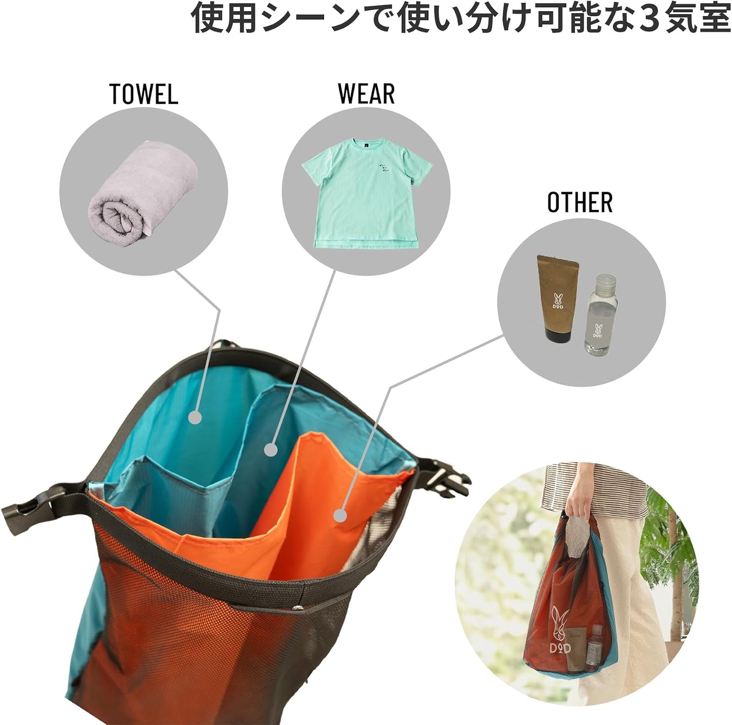 DOD: 3-compartment Lightweight Stuff Bag