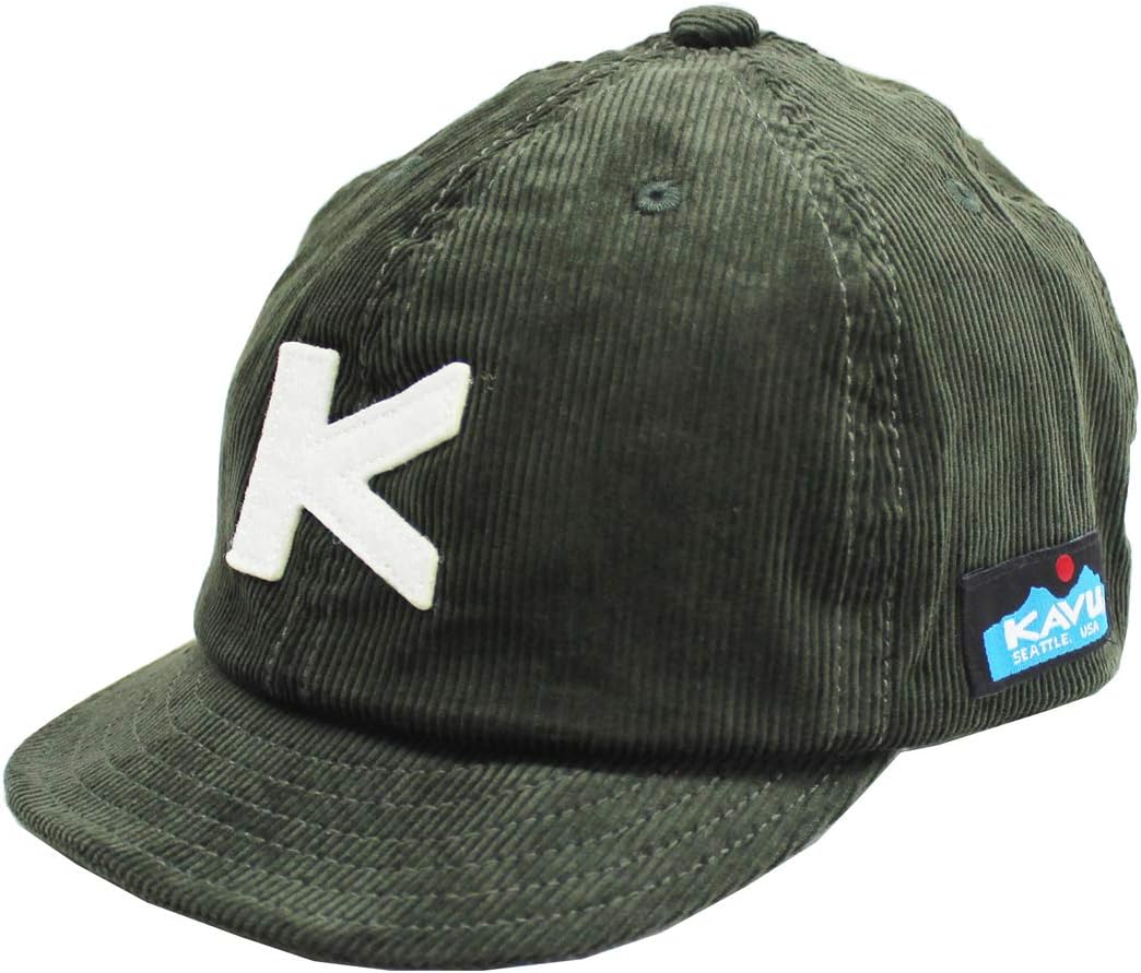 KAVU 燈芯絨棒球帽 深綠色
